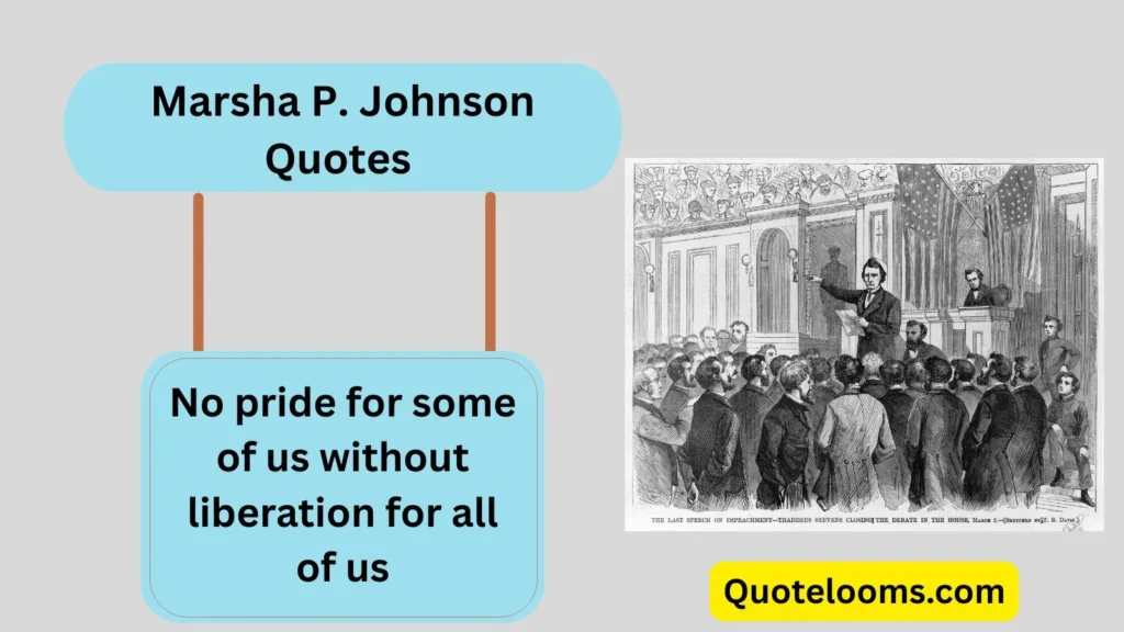 Marsha P. Johnson Quotes No Pride for Some of Us