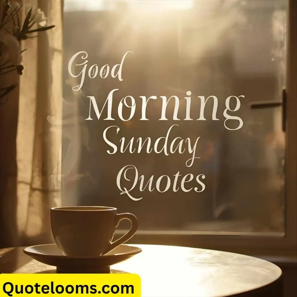 Good Morning Sunday Quotes
